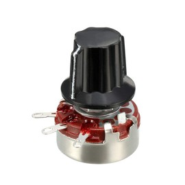 sourcing map Carbon Film Potentiometer changeable resistors single turn WH118 470K ohm de