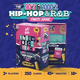 Throwback Lyrics - The 90s & 2000s Hip-Hop & R&B Music Party Game, 250 Trivia Cards & Charades for Game Nights, Date Nights & Family Gatherings:_Multicolor_Music party game