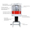 Solar Powered LED Strobe Warning Light LED Solar Emergency Warning