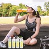 Zubebe 20 Pcs Reusable Clear Water Bottles Bulk with Stainless