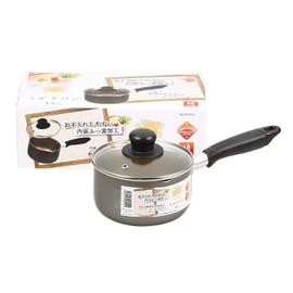 wako-tore-dyingu Milk Pan Gray huxtu素 Processing Glass Lid with dyina-zu