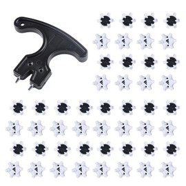 36Pcs Golf Spikes, Golf Shoe Spikes Replacements Set, Golf Shoe Cleats Wrench, Golfs Spikes Removal Tool for Golfs Player Lover