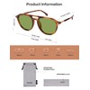 SOJOS Retro Polarized Aviator Sunglasses for Women Men,Trendy Square Shades