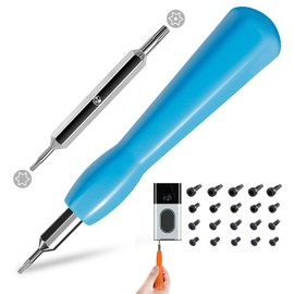 Ring Doorbell Screwdriver Replacement - Double-Ended T6 T15 Security Screws Spare Screws for Ring Doorbell, 20 PCS Screws Ring 2nd Gen Screws Replacement Ring Door Bell Screws (Blue)