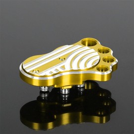 monkey125 Brake Pedal Peg Pad Compatible with Monkey125 JB02 JB03 2018-2024 Super Cub C125 Dax125 Grom JC61 JC75 JC92 CT125 Hunter Cub CNC 3D Cleats Non-Slip Brake Footpeg Pads Gold