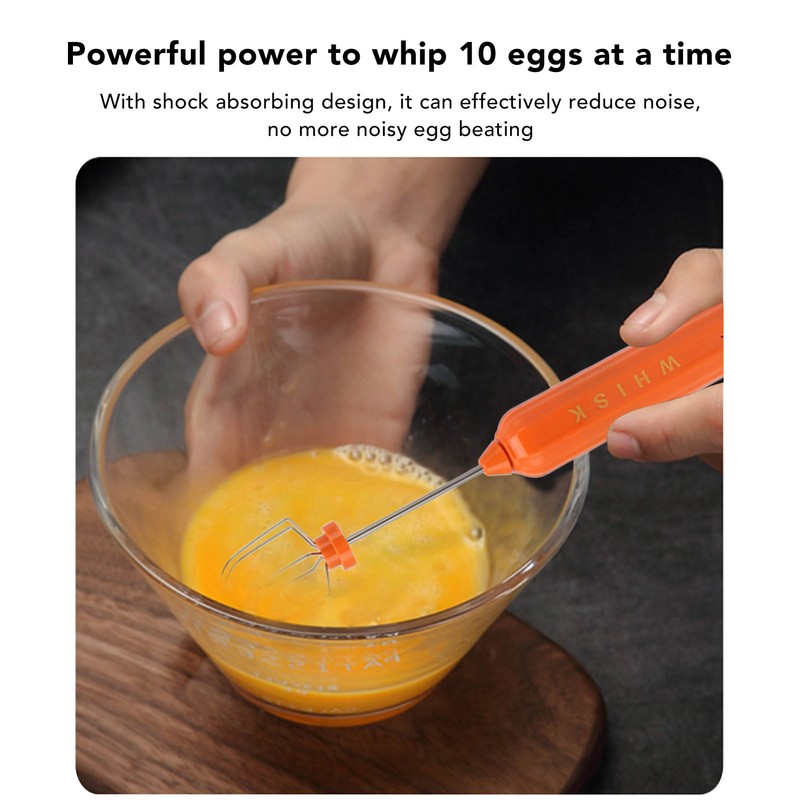 USB Household Stainless Steel Electric Mixer Handheld Small Mixer Wireless