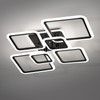 Modern Ceiling Light, 40.2'' LED Dimmable Acrylic Square 6+1 Rings