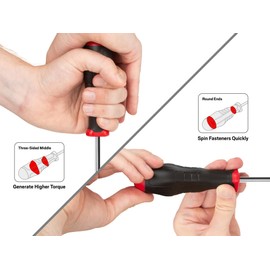 TEKTON High-Torque Screwdriver Set, 6-Piece (#1-#3, 3/16-5/16 in.) | DRV43012