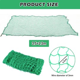 Vegena Trailer Net 3.5 x 2.3 m Net for Trailers, Trailer Net, Load Securing Net, Container Net, Transport Net, Fine Mesh for Optimal Load Securing, Luggage Net, Car Safety Net