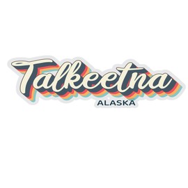 Talkeetna Alaska Souvenir 2-Inch Vinyl Decal Sticker 3D Design 2-Inch|Sticker