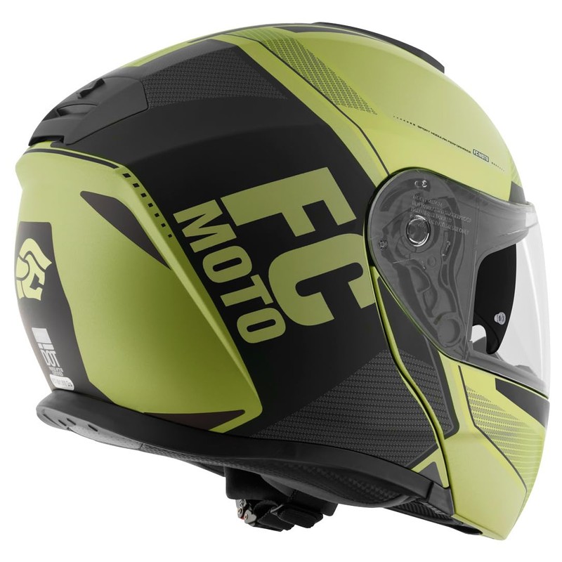 FC-Moto Novo Circuit Flip-Up Helmet, Green/Black, M (57/58)