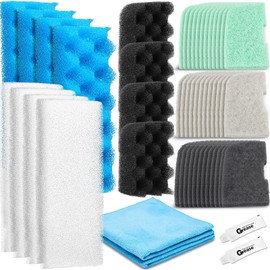 Threlaco Bundle of 52 Pcs Replacement Filter Media Kit Compatible with Fluval 306/307 Aquarium Filters