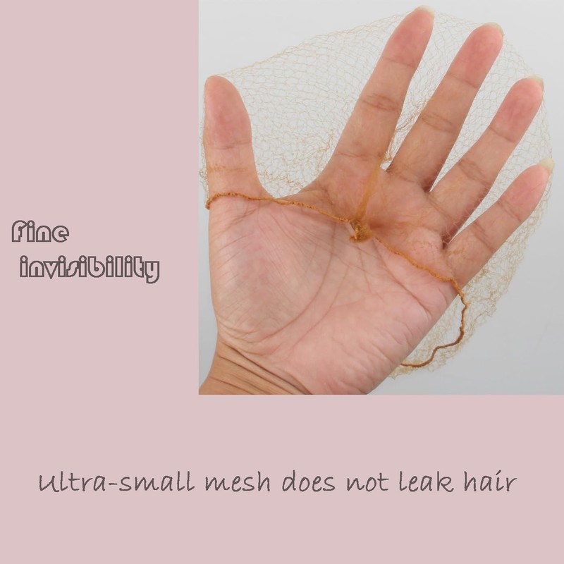 100Pcs Hair Net and Pin Set - 50Pcs 20" Invisible