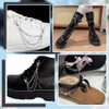 UNICRAFTALE 4Pcs 2 Styles Shoe Charms Chain 16.6cm Multi Layered