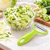 3-Piece Wide-Mouth Vegetable Grater Set with Stainless Steel Blades for