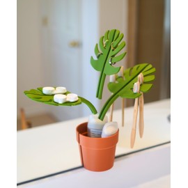 Tropical MirrorMate- the nature inspired space-saving mirror organizer