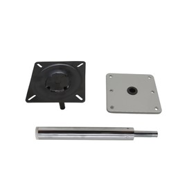 Yunnergo Boat Seat Pedestal Base Mount Kit Include 3/4" Boat Seat Pedestal, 7" x 7" Base Plate, 11" High Boat Seat Post Compatible with Pontoon Boat Fishing Boat Bass Boat
