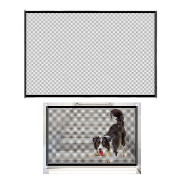 ANMEISH Pet Gate Safety Gates for Dogs,No Drilling,Portable Mesh Baby