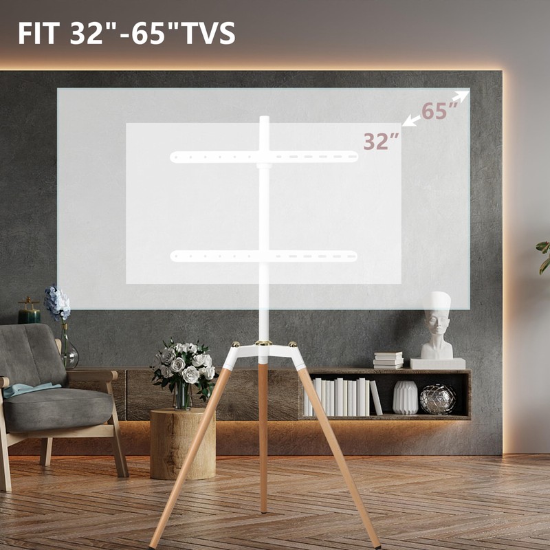 Fydeamer Universal Tripod Easel TV Stand for 32-65 inch LED