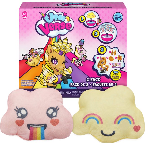 Uni-Verse 2-Pack, Collectible Surprise Unicorns with Mystery Accessories (Styles May Vary)