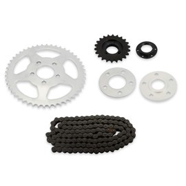 Chain Drive Transmission Sprocket Conversion Kit Belt to Chain Compatible with 2004-2023 Harley Sportster 72 48 Iron Roadster 883 1200 XL