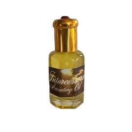 Intercessors Prayer Anointing Oil 1/3 oz Bottle with Gold top