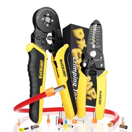 DxCRIMP® Ferrule Crimping Pliers Set,with Wire Stripper.Professional Wire End Ferrule Pliers Self-Adjusting [0.25-10 mm²]for Electrical Ferrule Wire Crimping Tool, Crimping Pliers, Crimping Pliers Set
