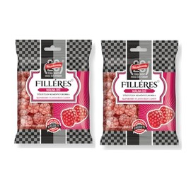 Hungarian Filléres Hard Raspberry Candy, 2 x 80g