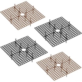 Rejilla para macetas, 4 unidades, malla para cubierta de suelo de plantas, barrera para excavación de gatos y protector de plantas para perros, protector de plantas para interiores y exteriores con