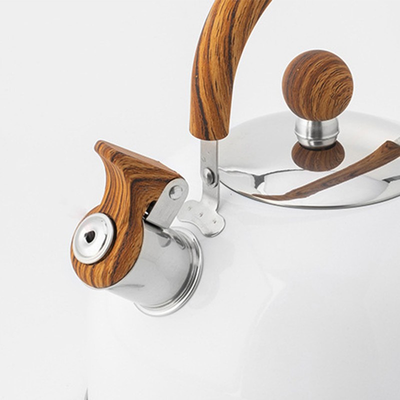 Whistle Kettle Stovetop Stainless Steel Foldable Handle Kitchen Supplies 2.5L