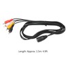 5 Pin DIN to 4 RCA Cable, Durable Female to