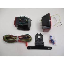 CTW Universal LED Under 80" Trailer Marker Stop Brake Turn Tail Light Kit/Wiring