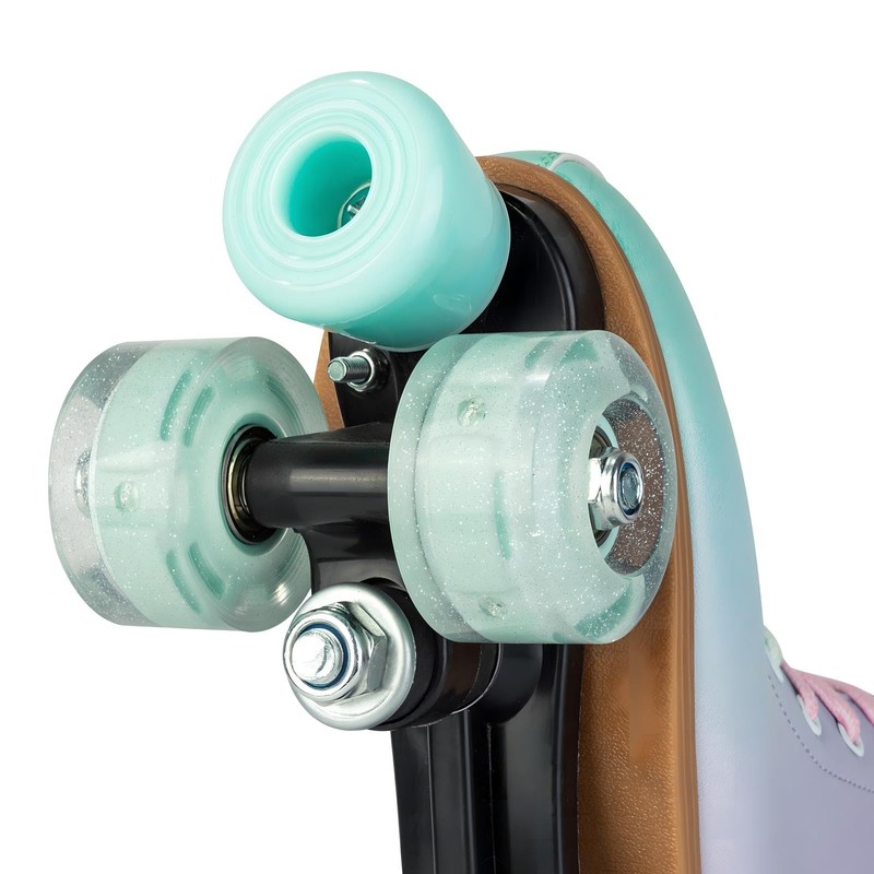 jessie Roller Skates for Girl and Women, PU Leather Flash