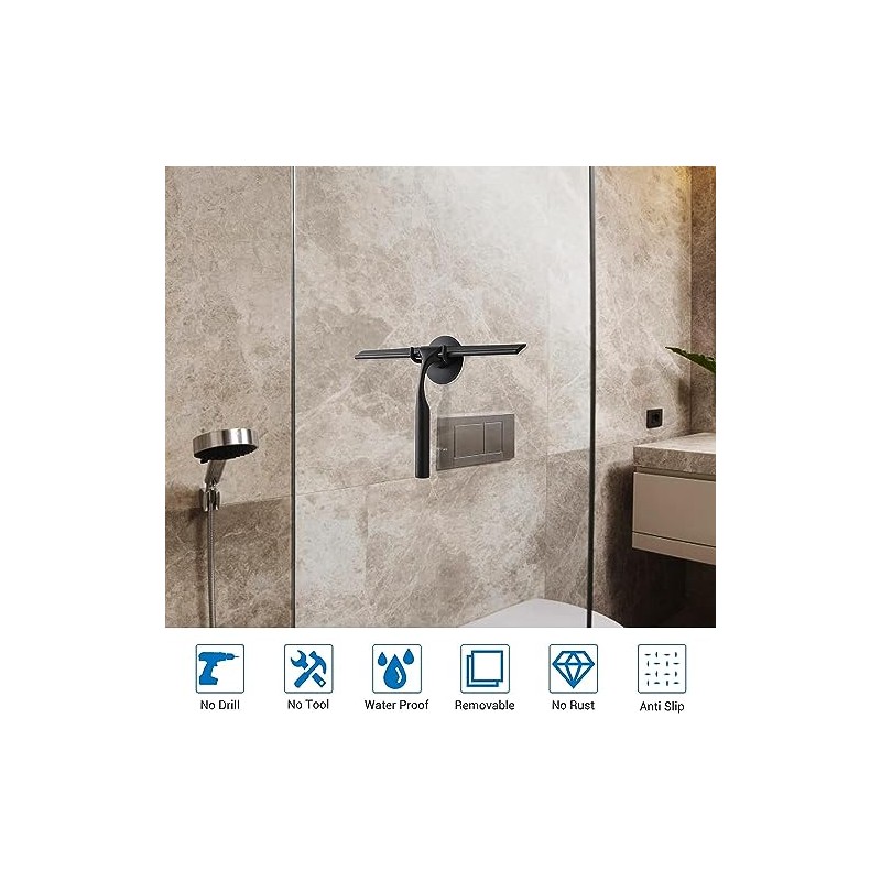 Quntis Jalador para Vidrios con 1 Escobilla Repuesto, 25CM Shower