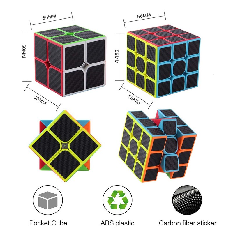 ROXENDA Speed Cube Set, 2X2 3X3 Speed Cube Original Fast
