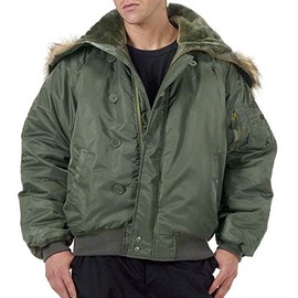 Rothco N-2B Flight Jacket, Sage, Small