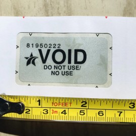 DMV Void Sticker. From Texas DMV Registration Renewal Letter.