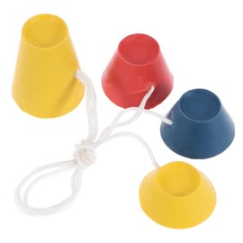 ZEACCT Pack of 4 Winter Golf Tees Rubber, Various Heights and Multicoloured Rubber Golf Tees, Jumbo Golf Tees Rubber, Golf Tees Made of Rubber for Indoor Use for Frosty Days