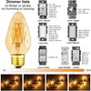 LEOOLS E26 Vintage Edison Bulbs 6W Dimmable LED Bulbs 2700K