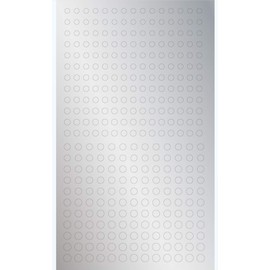 Haikyu Parts CMS-M-SIL Round Metallic Stickers, M, 0.1 - 0.2 inches (3.0 - 4.6 mm), Metallic Silver, 1 Piece, Plastic Model Sticker