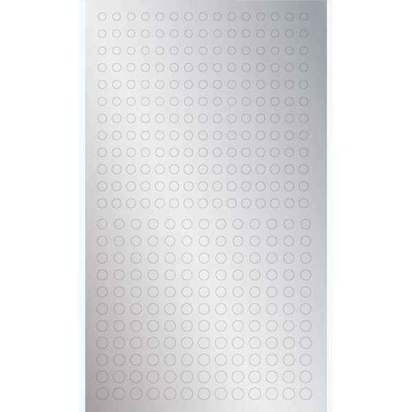 Haikyu Parts CMS-M-SIL Round Metallic Stickers, M, 0.1 - 0.2