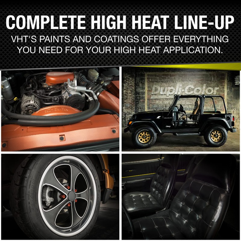 VHT SP404-6PK Engine Metallic High Heat Spray Paint – Gold