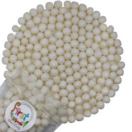 Sour Chewy Fruit Candy Balls (White Pina Colada, 2 Pound)