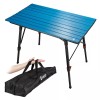 VILLEY Portable Camping Table Lightweight Aluminum Folding Beach Table for