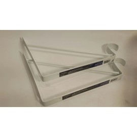 Everbilt Shelf Bracket/Rod Support Wall-Mountable Steel White Set of 2