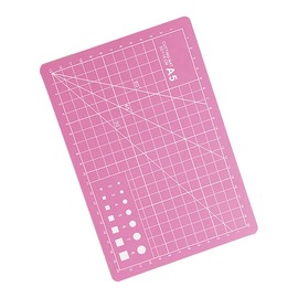 Cutting Mat, A5 PVC Craft Mat Self Healing Cutting Board for Fabric DIY Craft Sewing Quilting - Pink