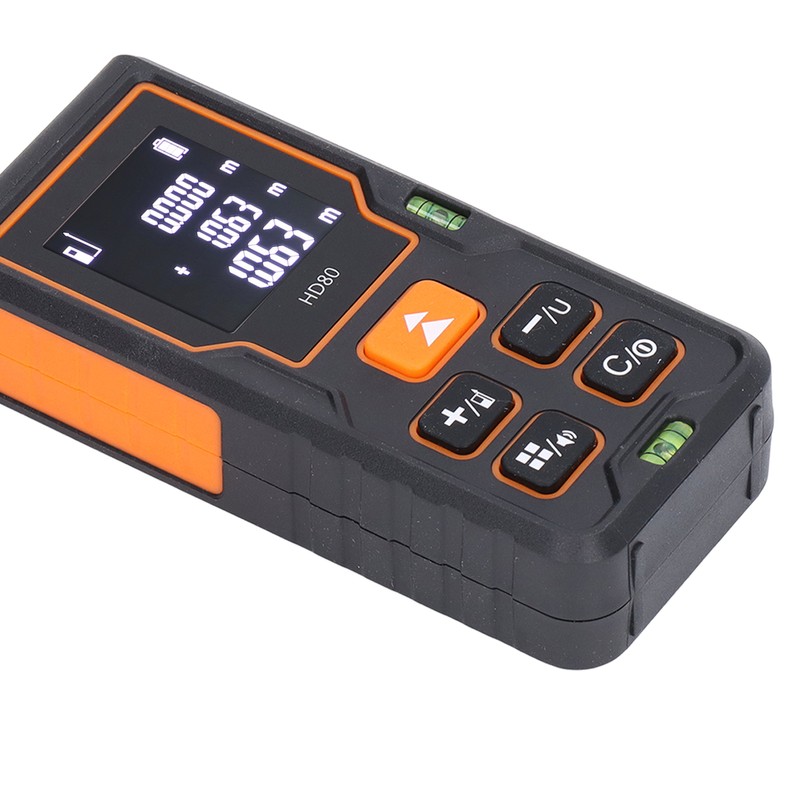 Laser Distance Meter Infrared Backlit LCD Tape Measure Distance Area
