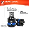 BLACKROBOT 3PCS Impact Bit Holders 1/2 3/8 1/4-Inch Square Drive