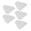 5Pcs Tie Plate 5 Holes Aluminum Robust Reinforced Connecting Mending