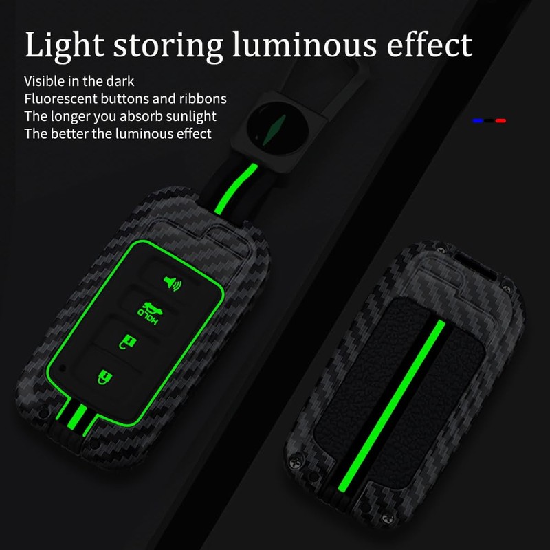 ontto Carbon Pattern Auto Key Case Fit for Toyota Avalon